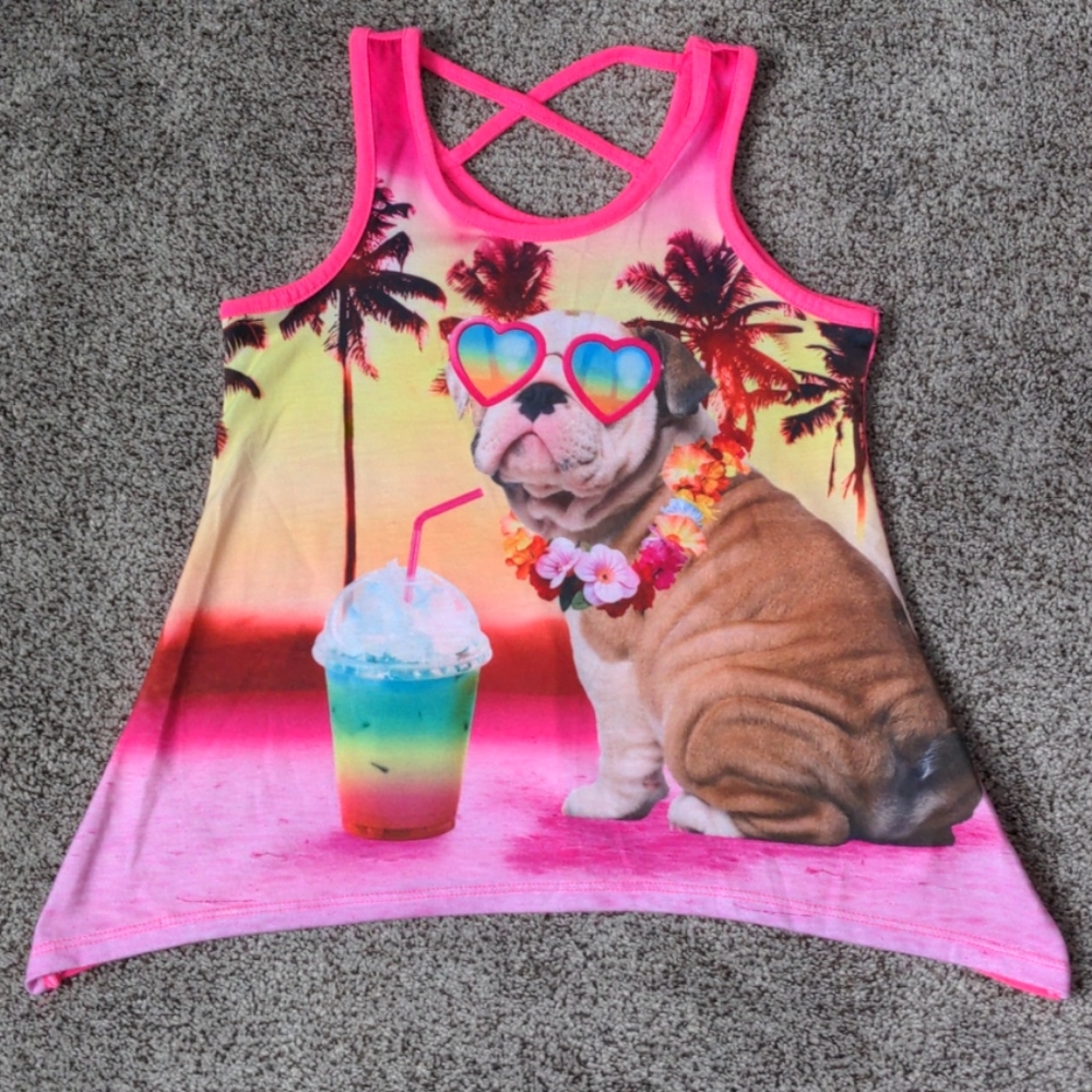 Justice dog tank, size 6 7